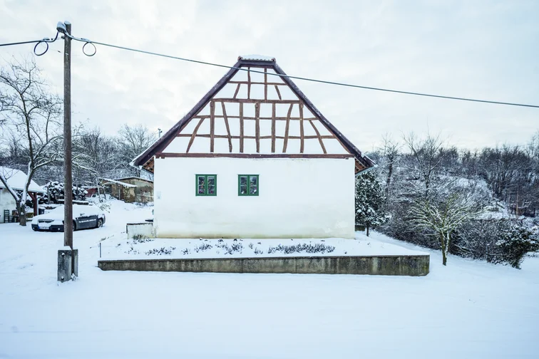 Keszőhidegkút, fachwerkes lakóház